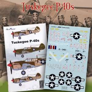   Tuskegee Airmen P 40 Warhawks of 99th FG (1/72 decals) Toys & Games