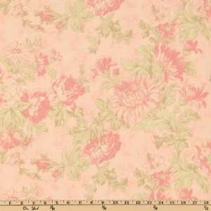  44 Wide Beach House Large Floral Pink Fabric By The Yard 