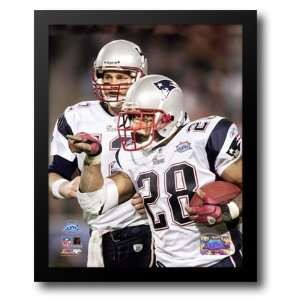  Corey Dillon & Tom Brady   Super Bowl XXXIX   celebrating 