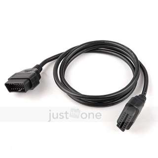 OBD2 II 16 Pin Male to Female Diagnose Adapter 1.5M Extension Cable 