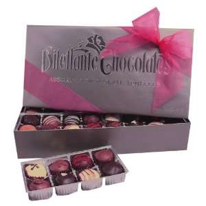 Dilettante assorted Truffles, 32 Ounce Silver Gift Box  