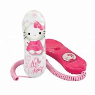 Pink Hello Kitty KT2008 Trimline Corded Telephone W/Tone Dial  
