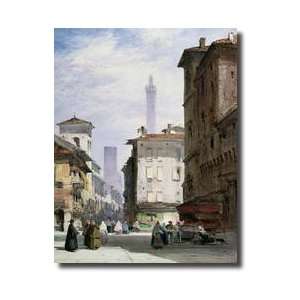  Leaning Tower Bologna Giclee Print