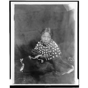   Child,Great Plains,c1905,Edward S Curtis,Photographer,seated Home