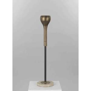 Robert Abbey 2133 Axis   One Light Table Torchiere, Aged Natural Brass 