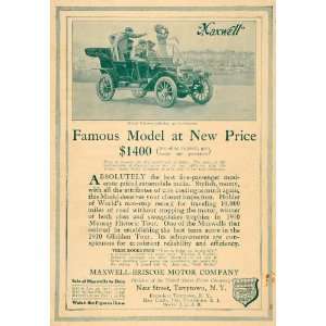  1911 Ad Maxwell Briscoe Motor Co. Model EA Automobile 