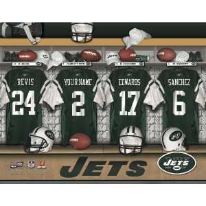  Personalized New York Jets Locker Room Print Sports 