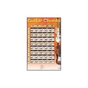  Guitar Chords Poster   22 inch. x 34 inch. Musical 