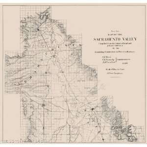   VALLEY CALIFORNIA (CA) MAP BY BRITTON & REY. 1890