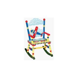  Child Rocking Chair   Plane Firetruck Jr.