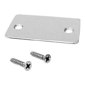 CRL Polished Stainless Shallow U Channel End Cap with Screws by CR 