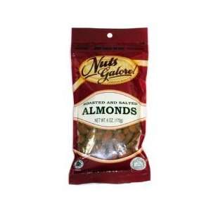  Roasted/Salted Almonds By Nuts Galore Case of 12 x 6 oz by 