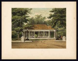 Antique Print HOTEL DJAKARTA INDONESIA Perelaer 1888  