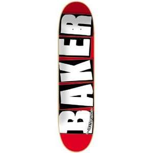    Baker Pro Brand White Skateboard 7.5 Deck
