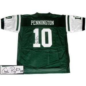  Chad Pennington New York Jets Autographed Home Replica 