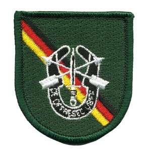   10th Special Forces Group Europe beret flash with DOL Crest  