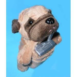  PUG puppy Dog PLUSH CELL PHONE HOLDER Case cellphone 