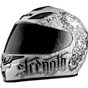  Speed & Strength SS1000 Graphics Helmet , Color White, Style Run 