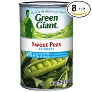 Green Giant Low Sodium Sweet Peas, 15 Ounce (Pack of 8)  