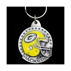  Green Bay Packers NFL Pewter Helmet Key Ring Sports 
