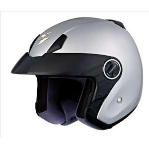  Scorpion EXO 250 Light Silver Open Face Motorcycle Helmet 