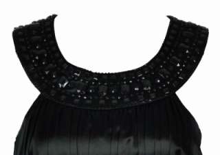 Lbd Laundry by Design Short Satin Embellished Dance Dress Black 