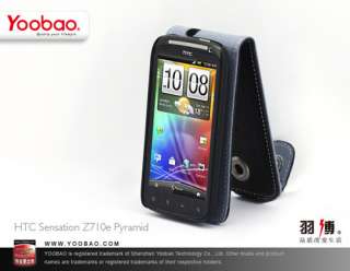 Genuine Leather Case for HTC sensation 4G/Z710e Screen Guard Protector 