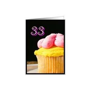  Happy 33rd Birthday muffin Card Toys & Games
