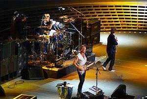 Sting with The Police at Madison Square Garden , New York , 1 