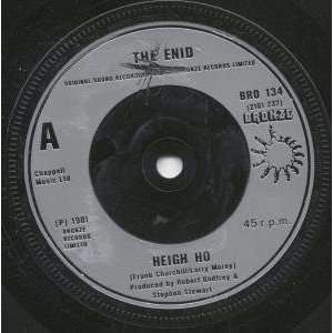  HEIGH HO 7 INCH (7 VINYL 45) UK BRONZE 1981 ENID Music