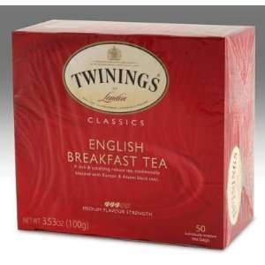  Twinings English Breakfast Tea, Tea Bags, 50 Count Boxes 