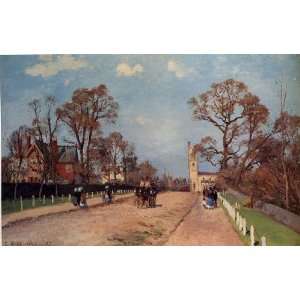   name The Avenue Sydenham, by Pissarro Camille