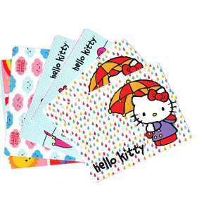  Set of 6 Hello Kitty Blank Note Cards with 6 White 