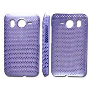  Mesh Net Hard Back Case Cover for HTC Desire HD G10 Purple 
