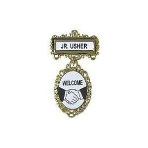  Badge Jr. Usher Fancy Round 3in