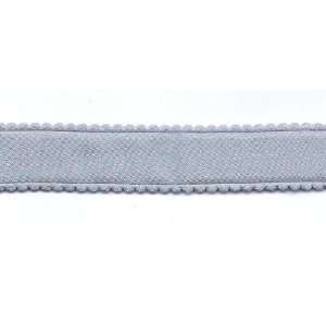 15mm Satin Finished Headband Cover in Silver   2 Yards 