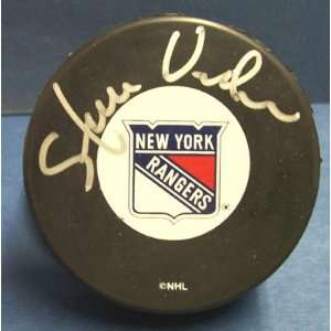 Steve Vickers Autographed Hockey Puck 