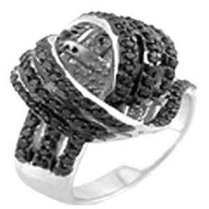  Black Beauty Fancy Ring, Crafted with High Quality Cubic Zirconia 