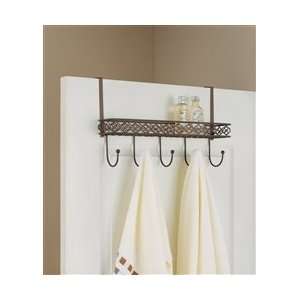  Morocco Over Door Organizing Hooks with Tray Office 