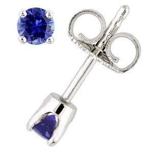    Blue sapphire and white gold earrings. Vanna Weinberg Jewelry