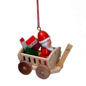  Santa Claus in Wagon Ornament