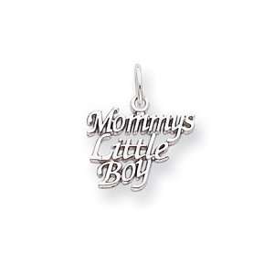    14k Gold White Gold Polished Mommys Little Boy Charm Jewelry