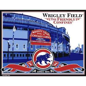  Chicago Cubs Wrigley Field Limited Edition Screen Print 