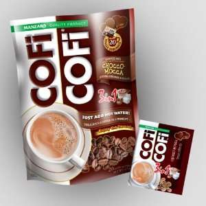 COFiCOFi Chocco Mocca bag   20 packets Grocery & Gourmet Food