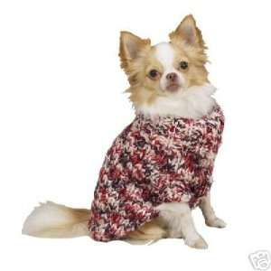  Zack & Zoey Chunky Knit Dog Coat Sweater LARGE Kitchen 