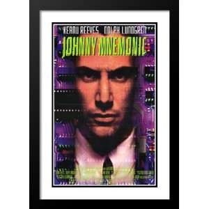  Johnny Mnemonic 32x45 Framed and Double Matted Movie 