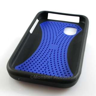 Black Blue Air Gel Case Cover Samsung Mesmerize i500  