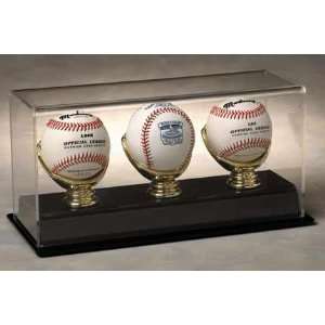  3 Baseball Display w/Gold Glove
