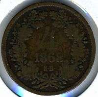 Hungary 1868 KB Coin   4 Krajczar  