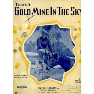 Theres a Gold Mine In the Sky Vintage 1937 Sheet Music recorded by 